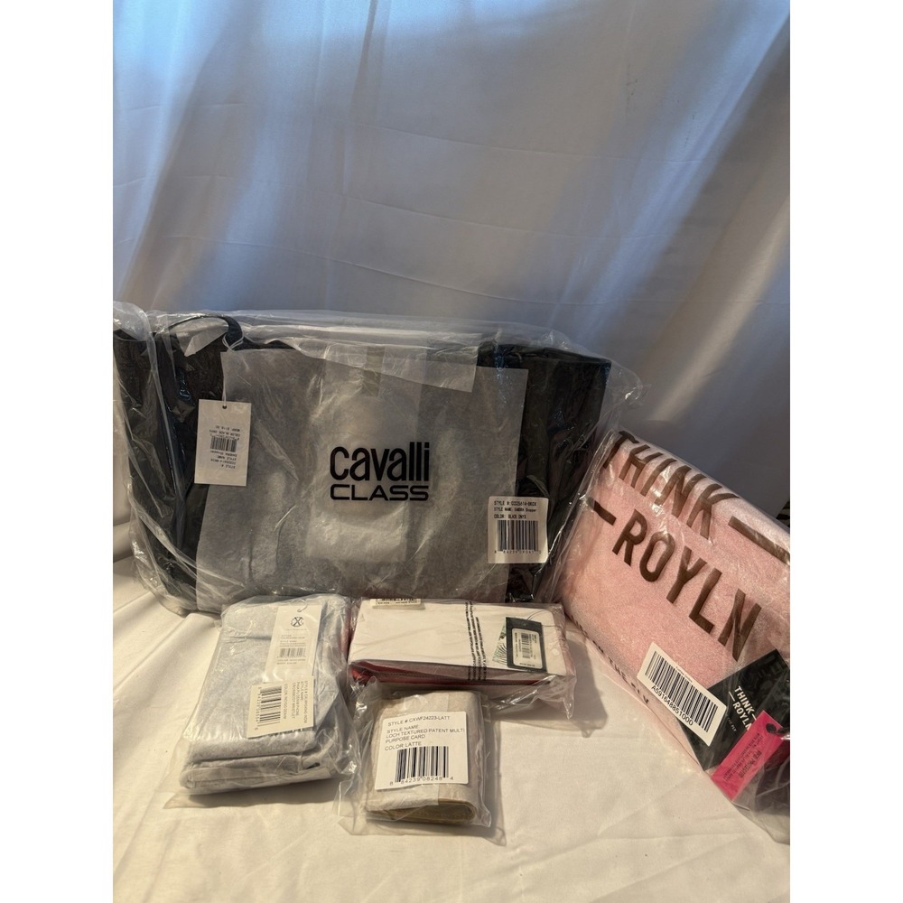 NWT Designer Purse Lot 5 Cavalli Class Think Royln CXL Badgley Mischka Handbags - Picture 9 of 9